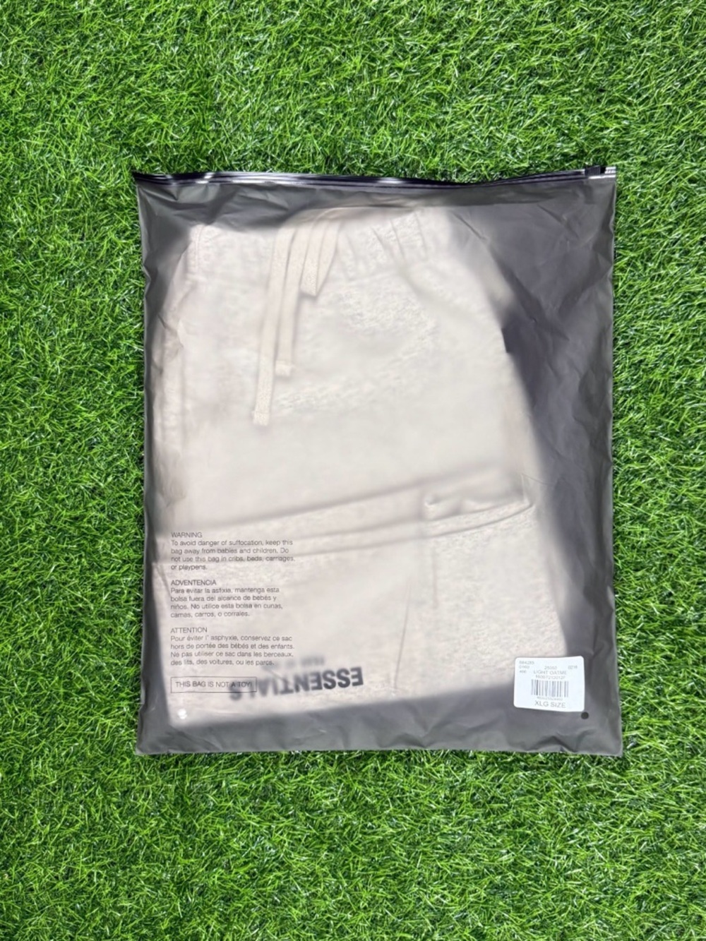 Fear Of God Essentials Light Oatmeal SS22 Short - Picture 7 of 9